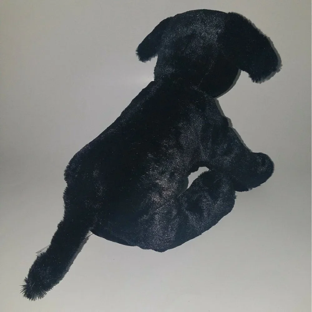 Melissa & Doug Black Lab Puppy Dog Plush Labrador Retriever Brown Vest Service